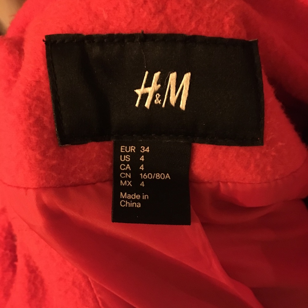 Red H&M Coat - Picture 5 of 6